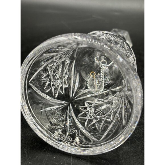 Vintage Lead Crystal Dinner Bell, Hand Bell 6.75" Tall - Picture 6 of 10